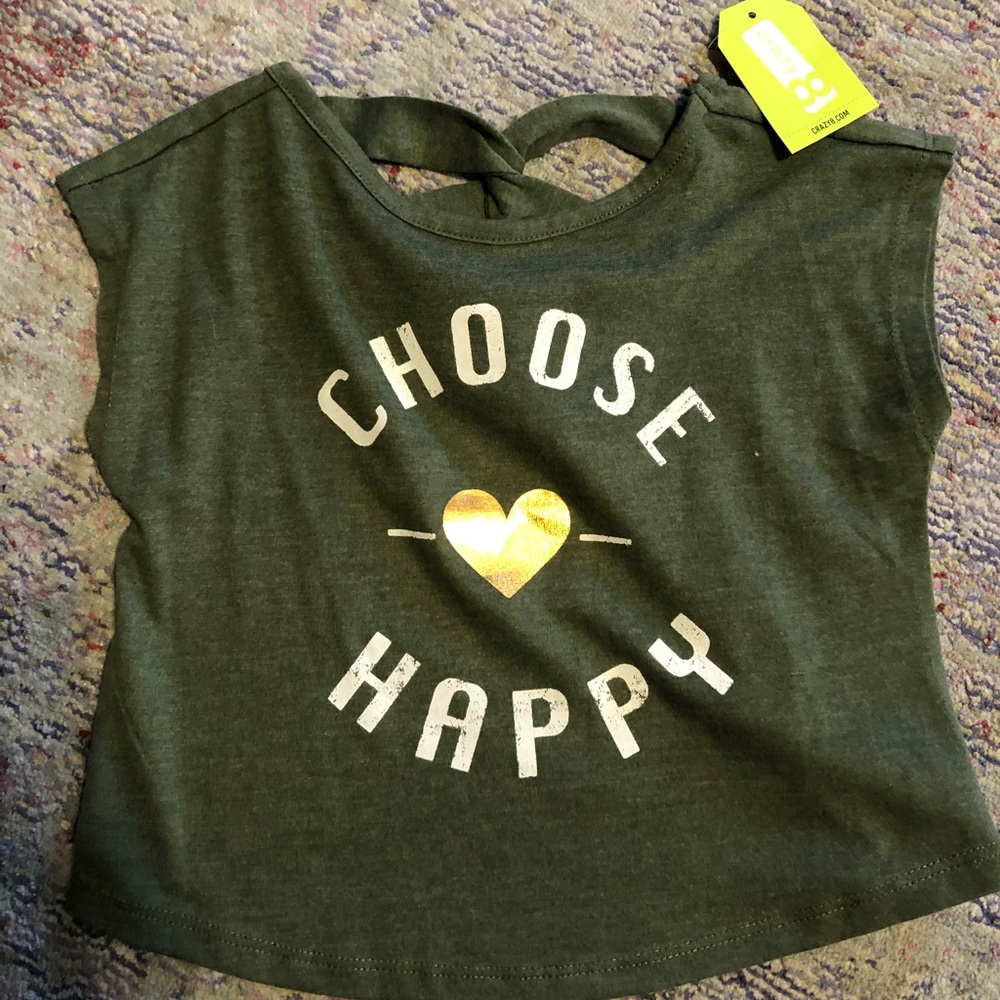 Crazy 8 Choose Joy top NWT 2T